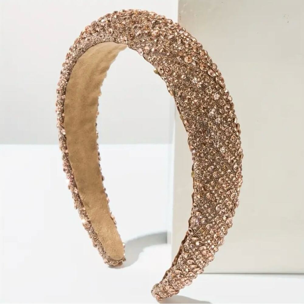 Elegant Champaign Embellished Headband